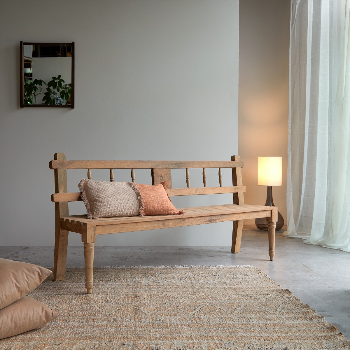 Banc en Teck massif, PAULA naturel, TIKAMOON