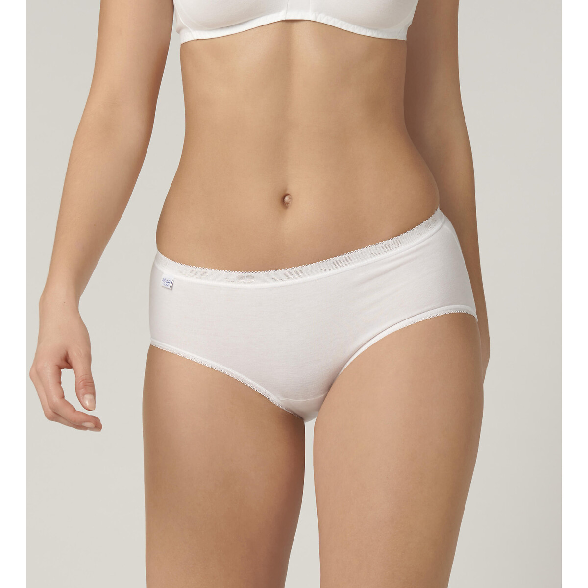 Lot de 6 culottes Basic midi (4+2 gratuits) blanc, SLOGGI