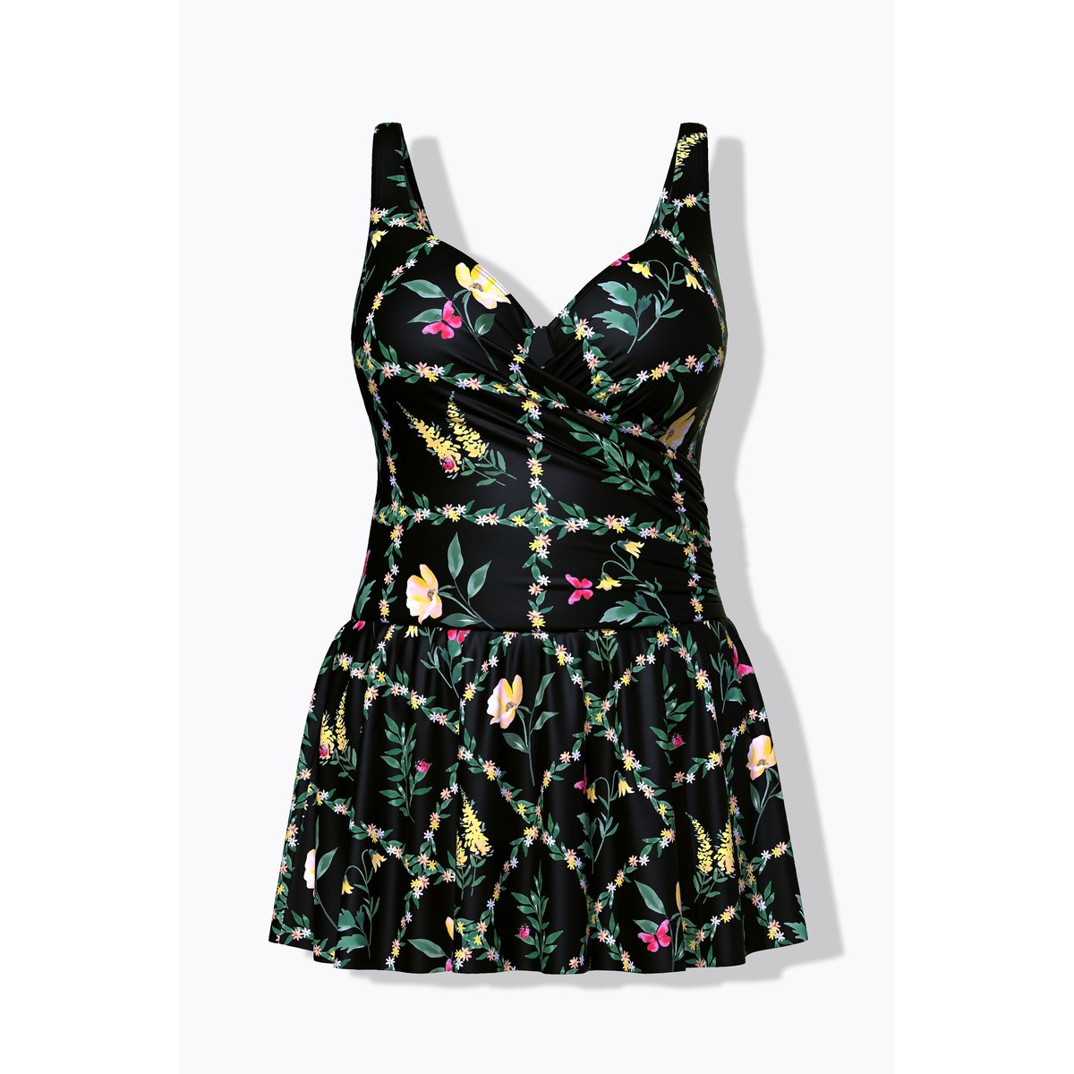 Robe de bain, bonnets souples avec armatures noir, ULLA POPKEN