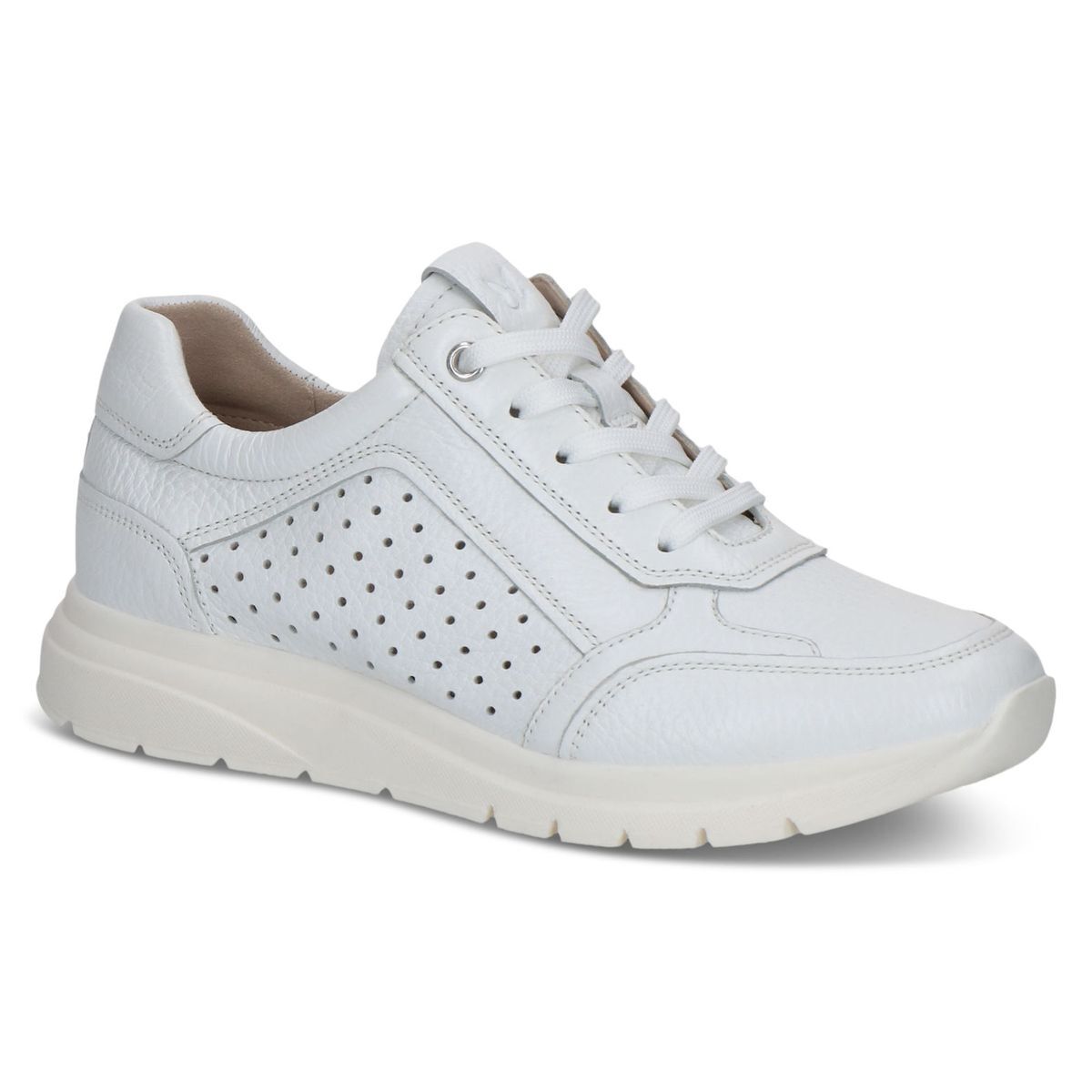 Basket en cuir blanc fauve, CAPRICE