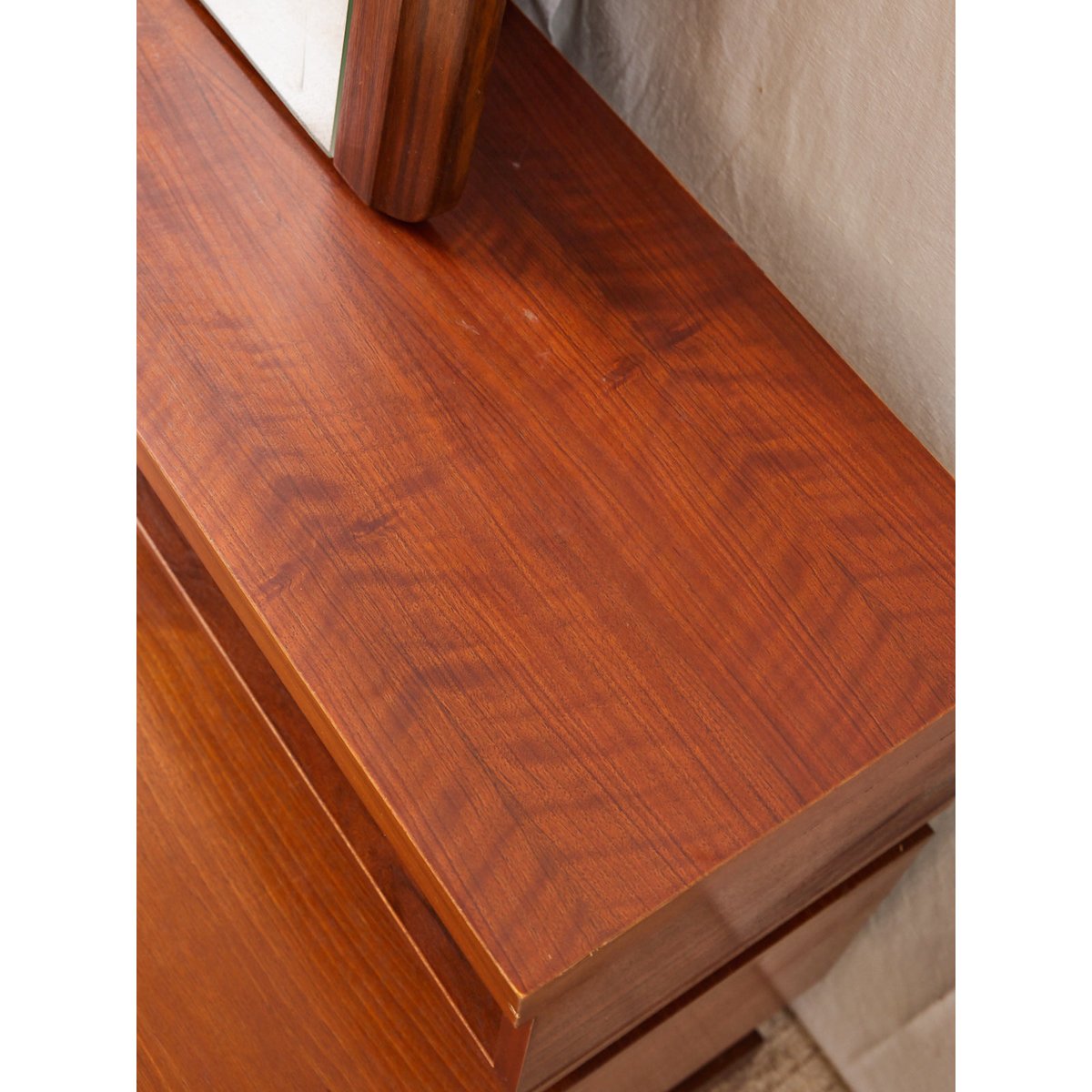 Coiffeuse Simat en bois Louise N°263 - Bon état bois clair, DEBONGOUT
