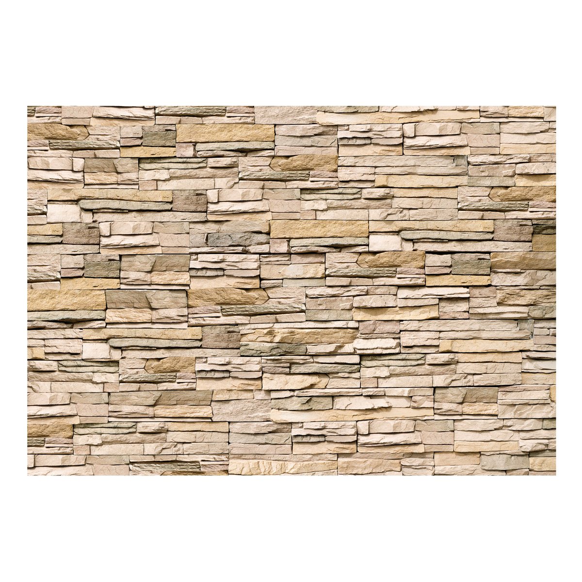 Papier peint intissé panoramique Decorative Stone beige, EDEN