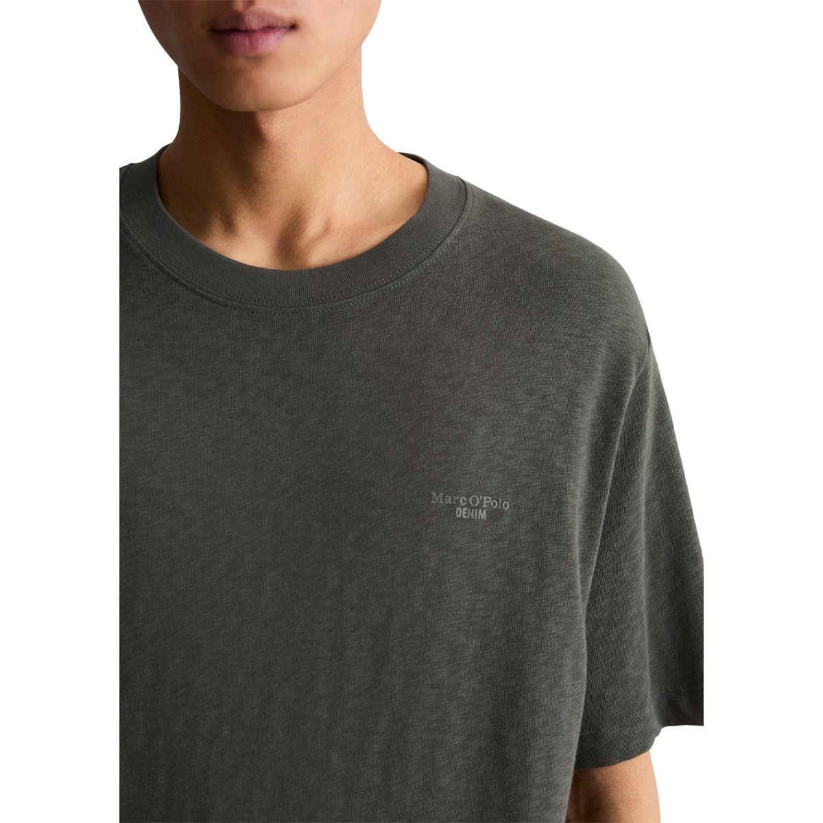 T-shirt regular en qualité jersey slub douce gris, MARC O’POLO DENIM