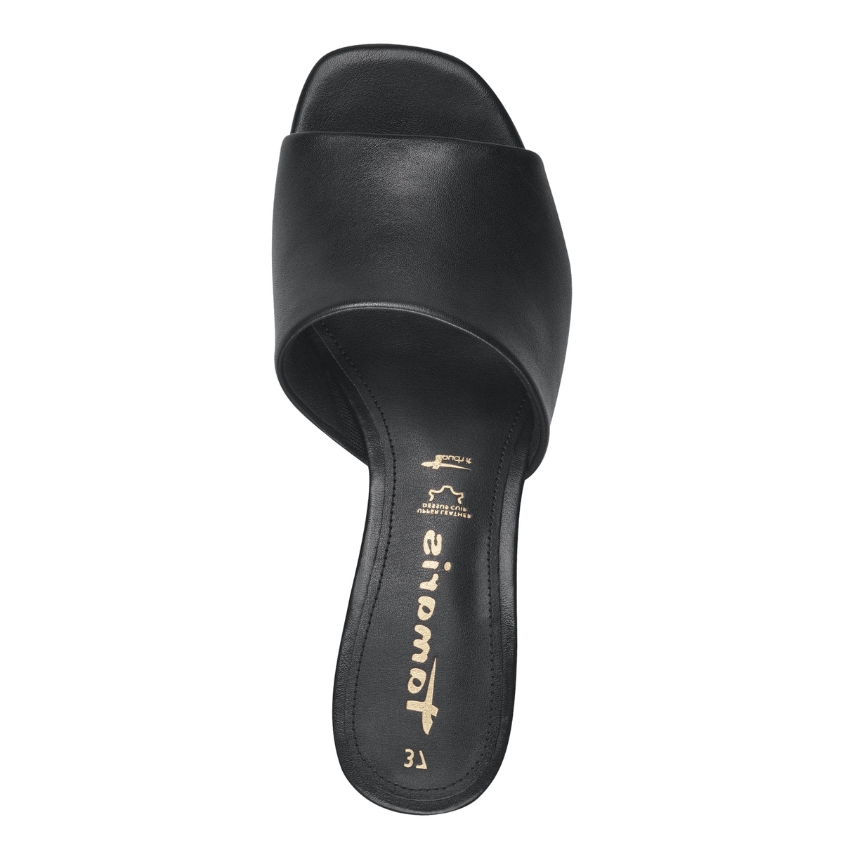Mules à talon noir, TAMARIS