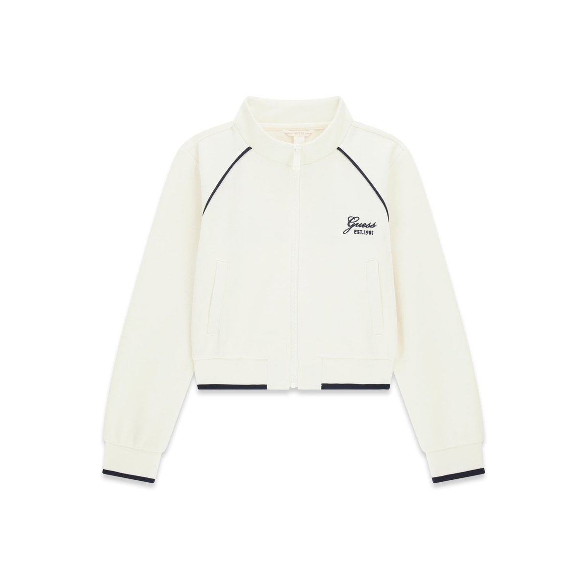 Sweat-Shirt Court En Piqué crème, GUESS KIDS