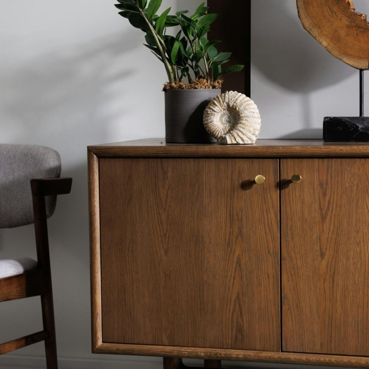 Buffet vintage en bois de chêne BRADFORD bois naturel, PIER IMPORT