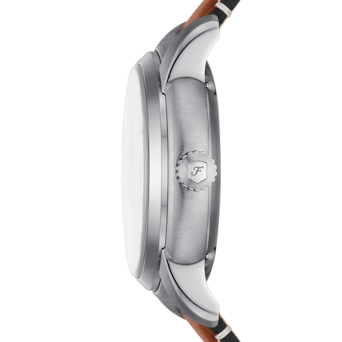 Montre Analogique HERITAGE argenté bleu marron, FOSSIL