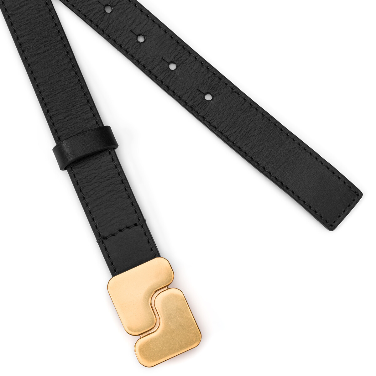 Ceinture en cuir NINON noir, SOEUR