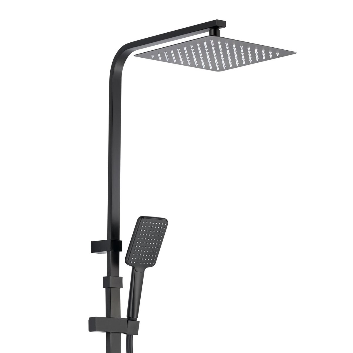 Lot de 2 colonnes de douche avec mitigeur, STUDIO noir, SENSEA