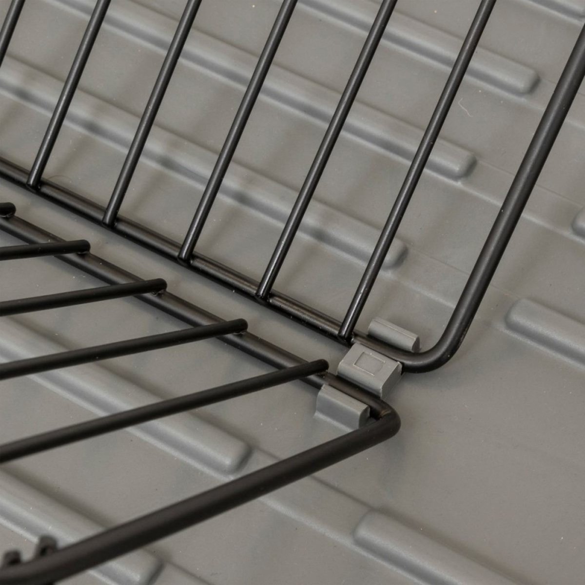 égouttoir à Vaisselle Extensible Gris Avec Rack gris, ATMOSPHERA