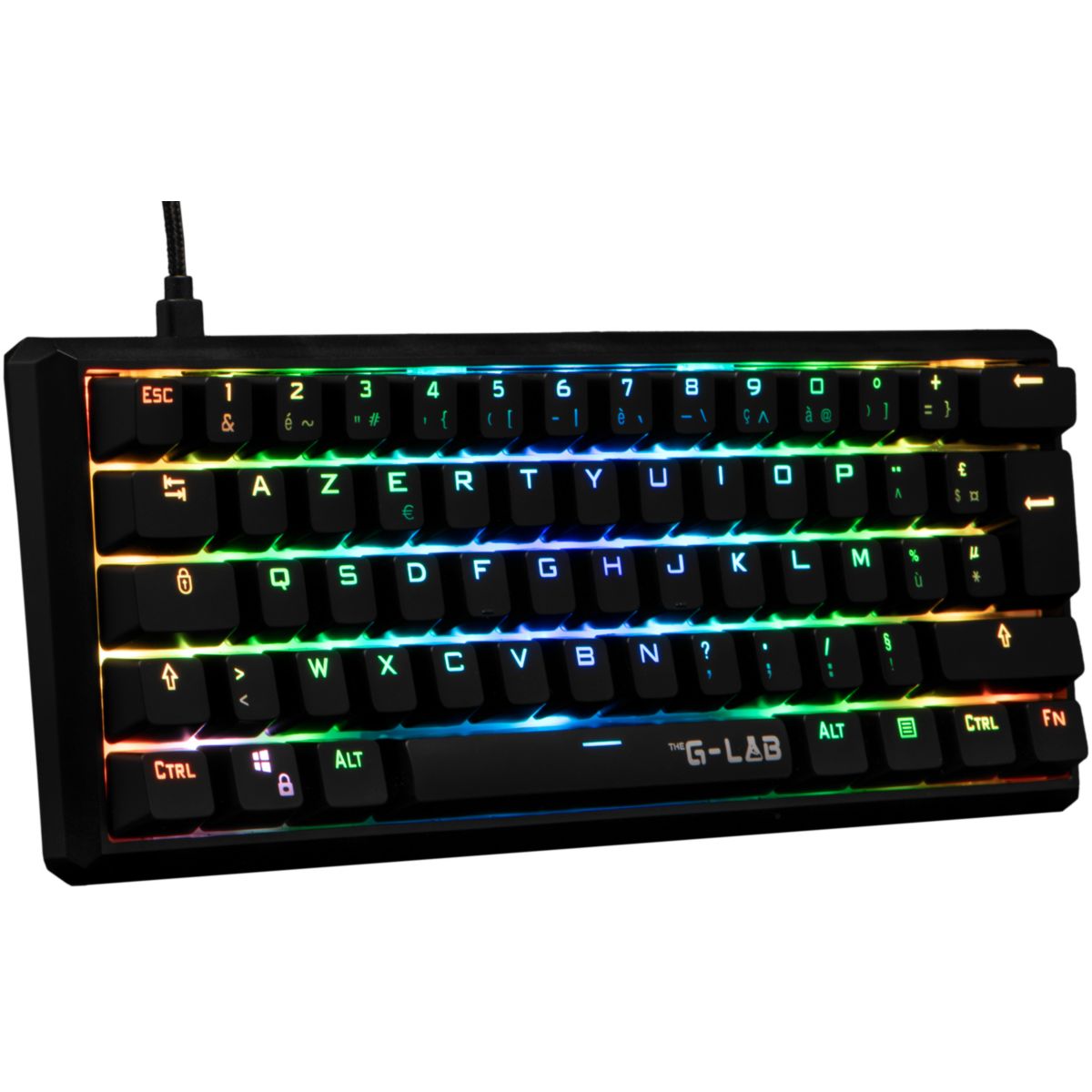 Clavier gamer KEYZ THALL SM FR couleur unique, THE G-LAB