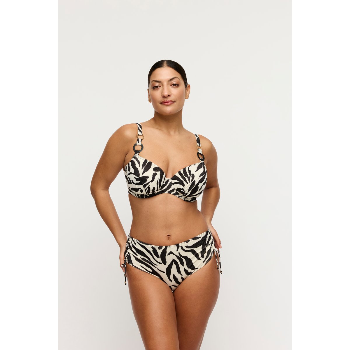 Slip taille haute ficelles DALICE noir - sauvage shine, PRIMADONNA
