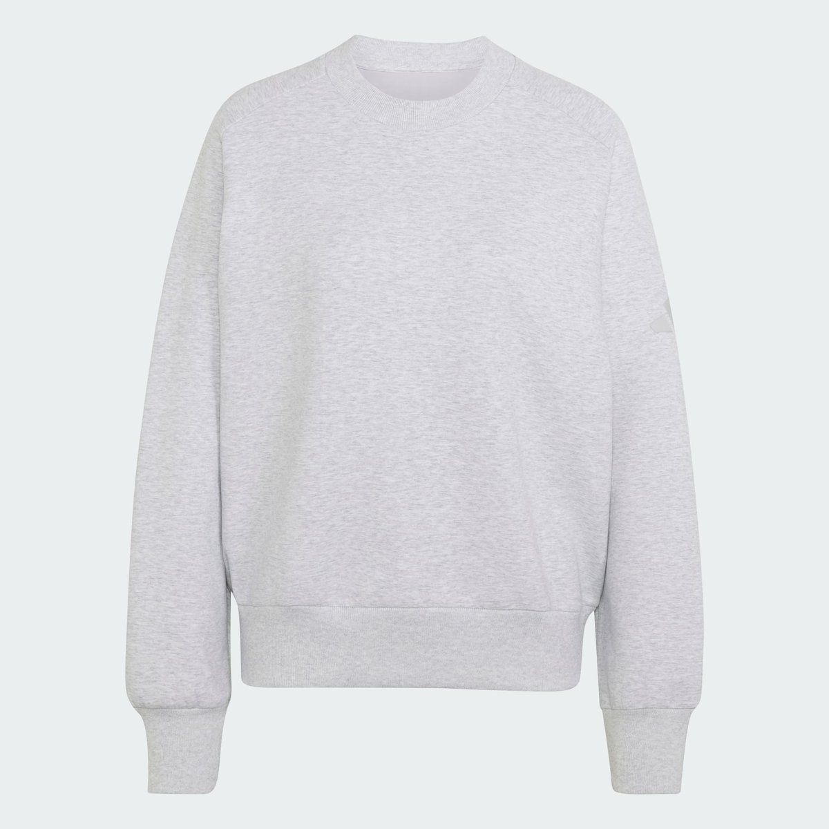 Sweat-Shirt Ample Soft Lux Sweat-Shirt Ample Soft Lux light grey heather, ADIDAS SPORTSWEAR