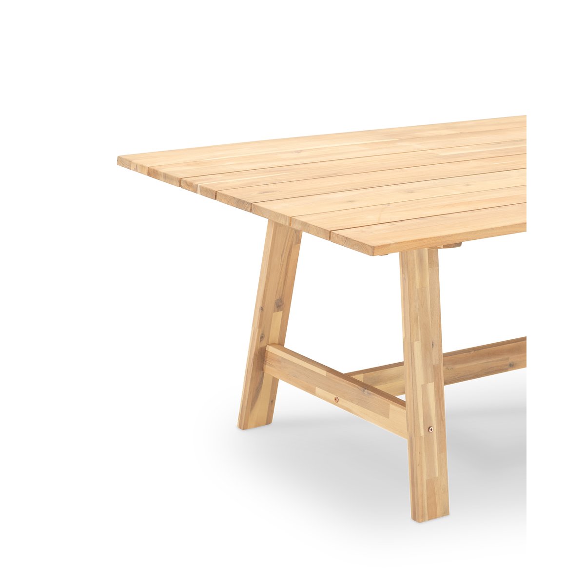 Salon de jardin, 8 chaises, JAVA L. & PROVENZA bois clair, DEFORA HOME