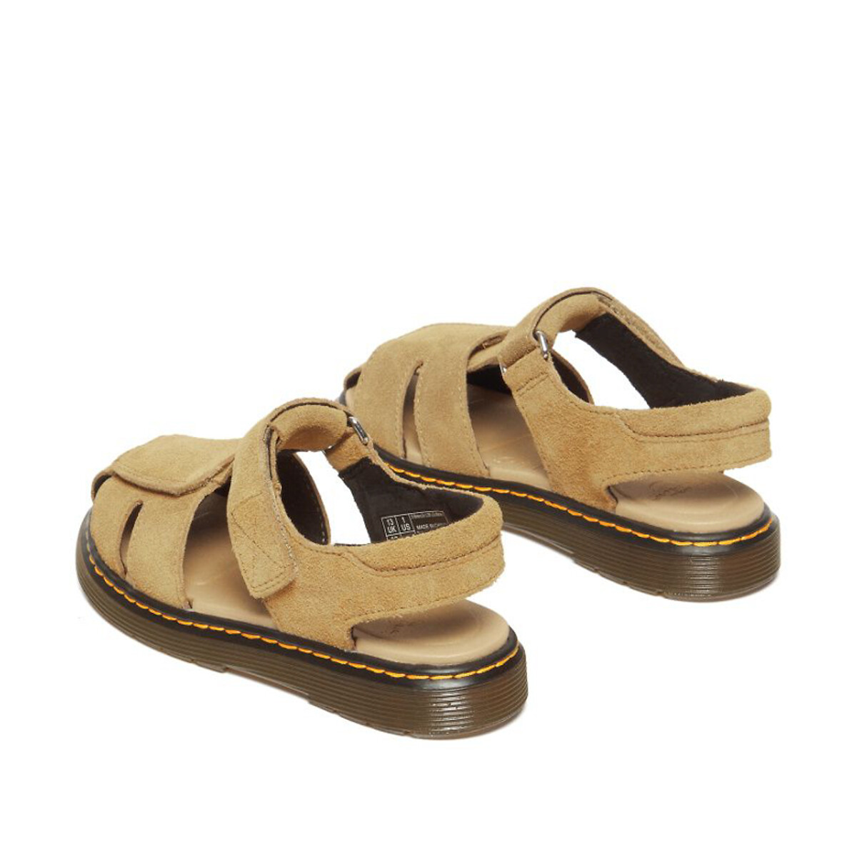 Sandales Moby II en cuir suédé camel, DR. MARTENS