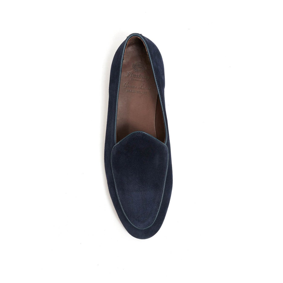 Mocassin daim DOUGLAS bleu marine, FINSBURY