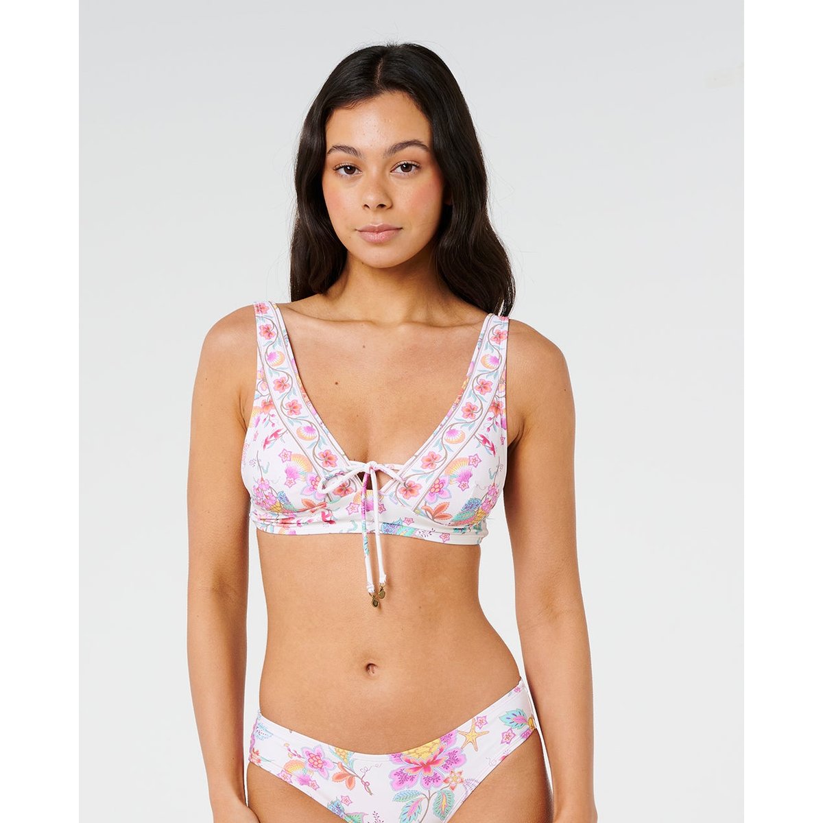 Haut de maillot de bain multi-fit Deep V Half Moon Bay os, RIP CURL
