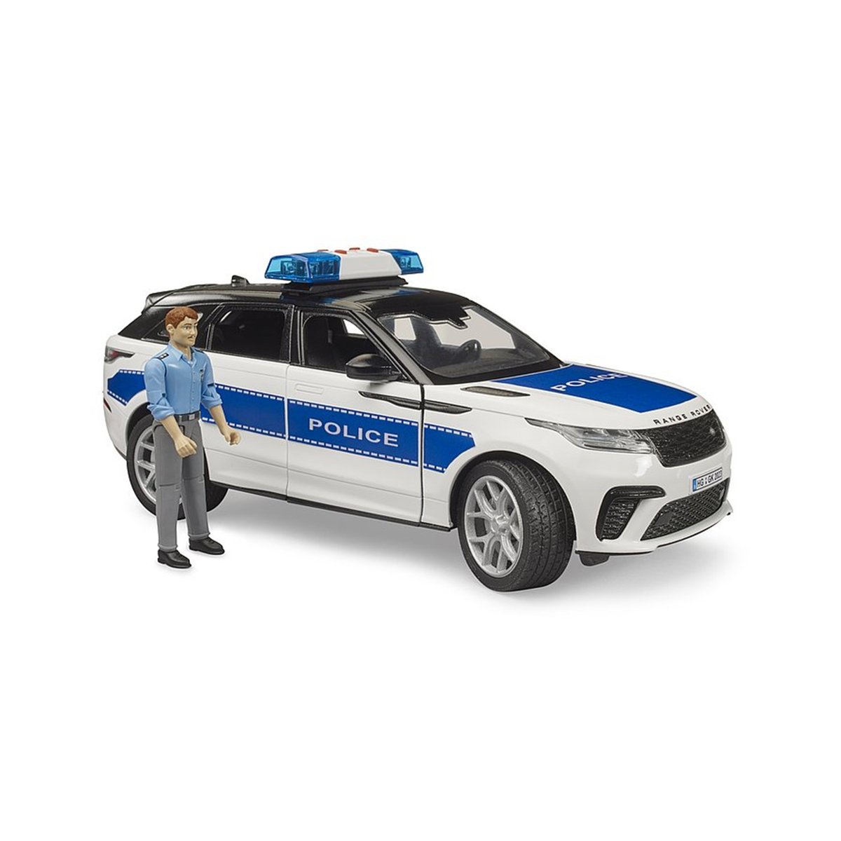 Range Rover Velar Véhicule de police avec policier multicolore, BRUDER
