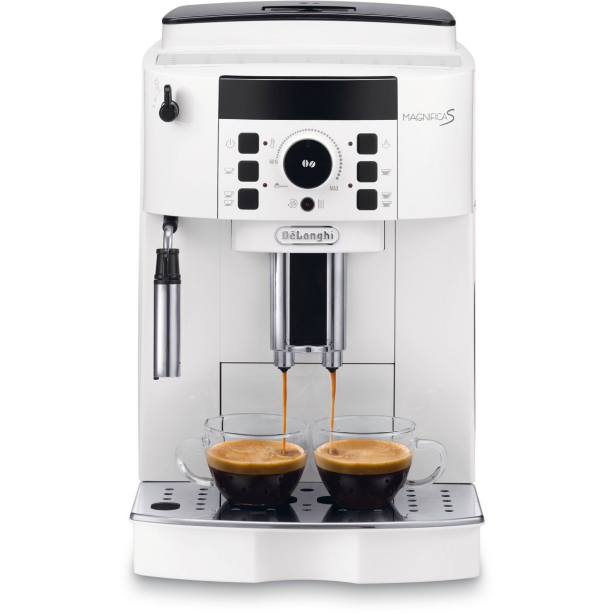 Expresso Broyeur Magnifica S ECAM21.117.W S11 blanc blanc, DELONGHI