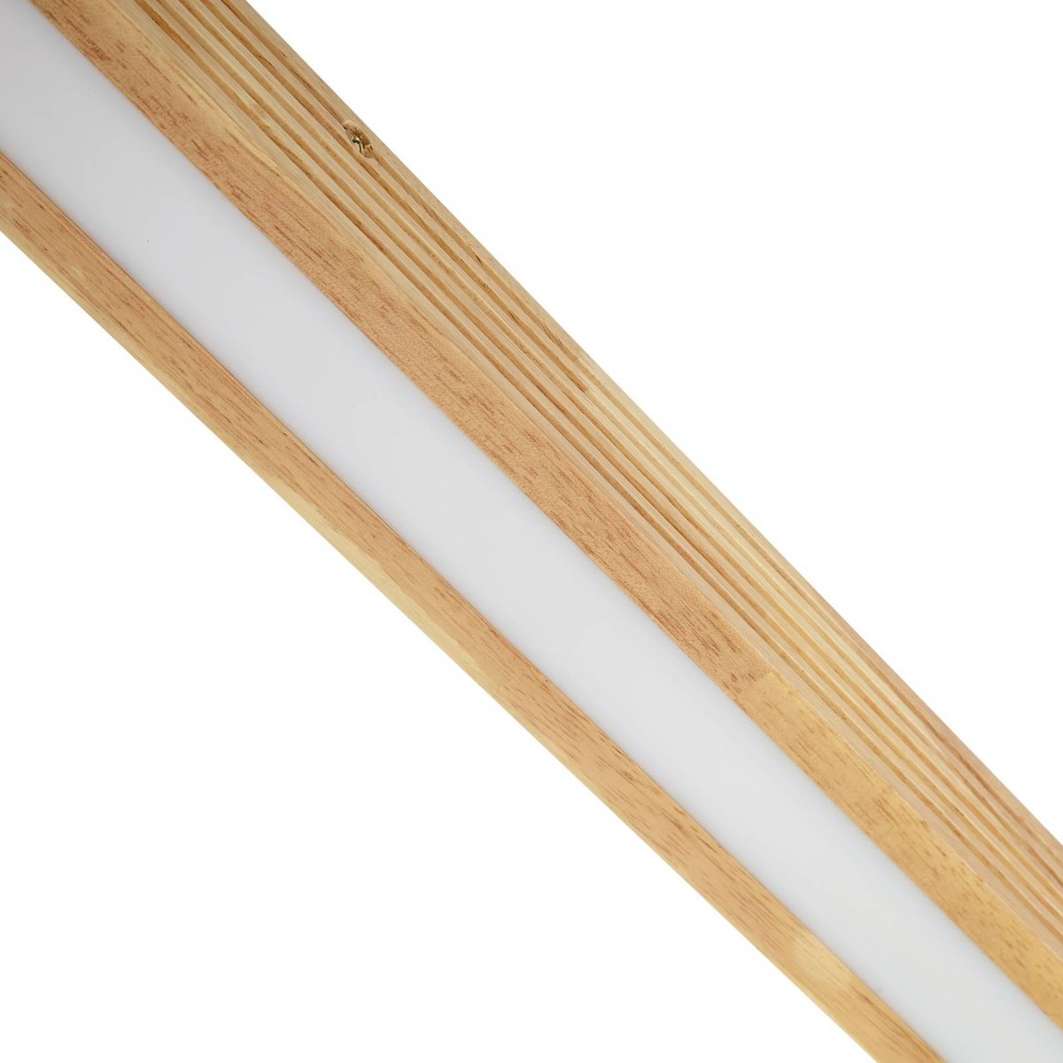 Plafonnier en bois designLED, Emara chêne clair, noir, blanc, LUCANDE