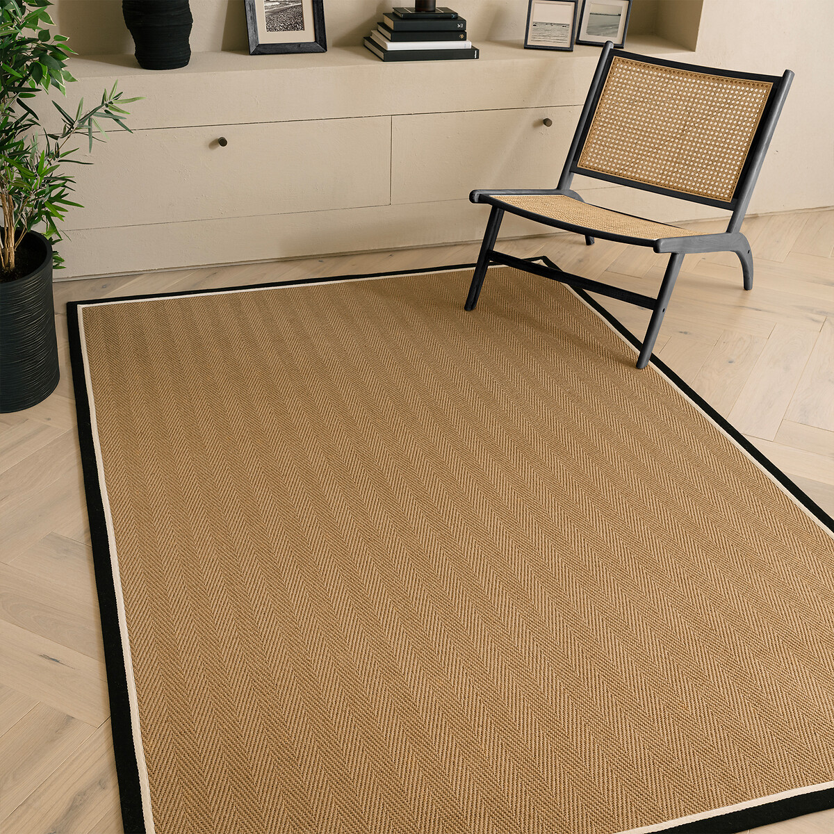 Bordo Herringbone Rug charcoal, ÉDITÉ