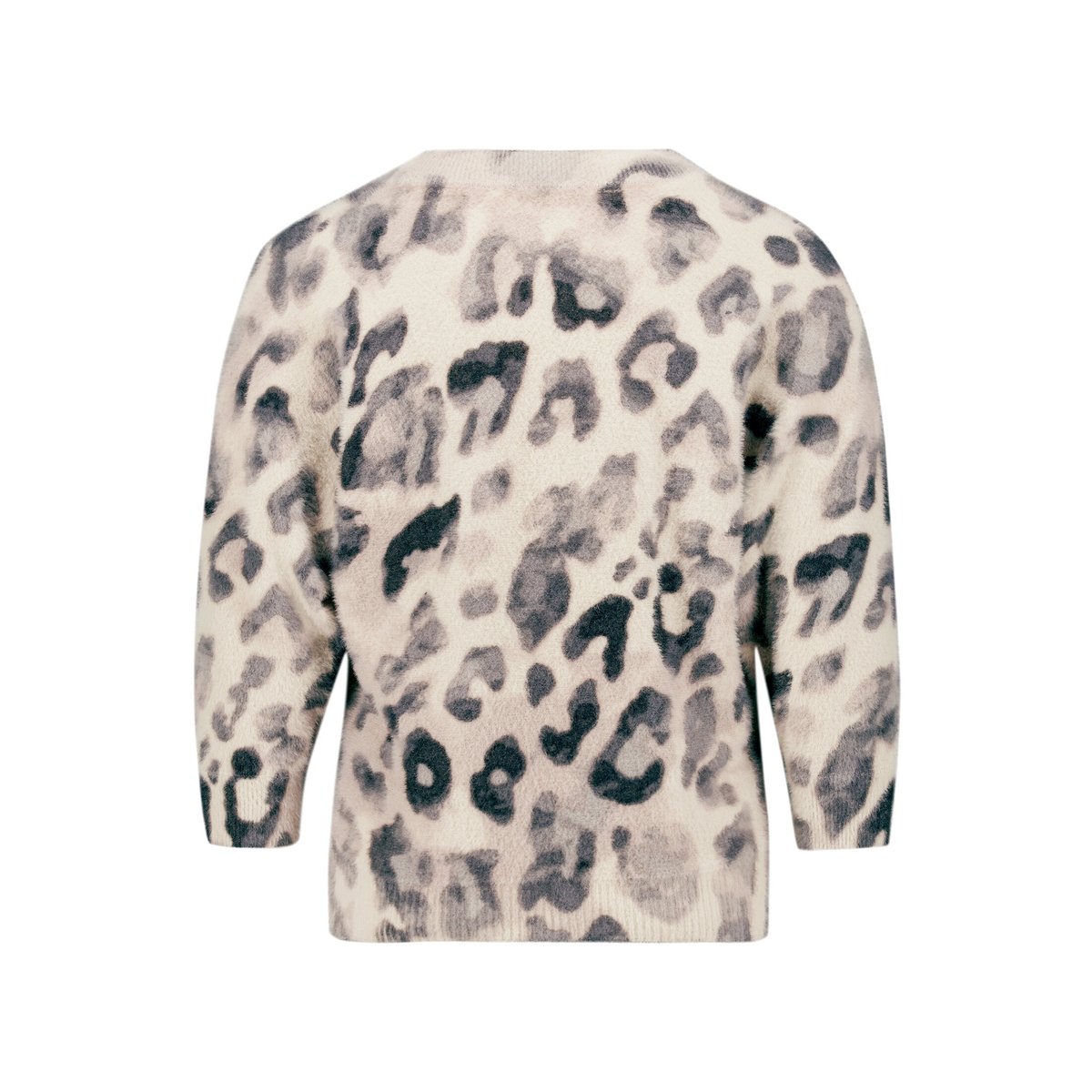 Pull-over en maille à manches chauve-souris gris/beige, BETTY BARCLAY