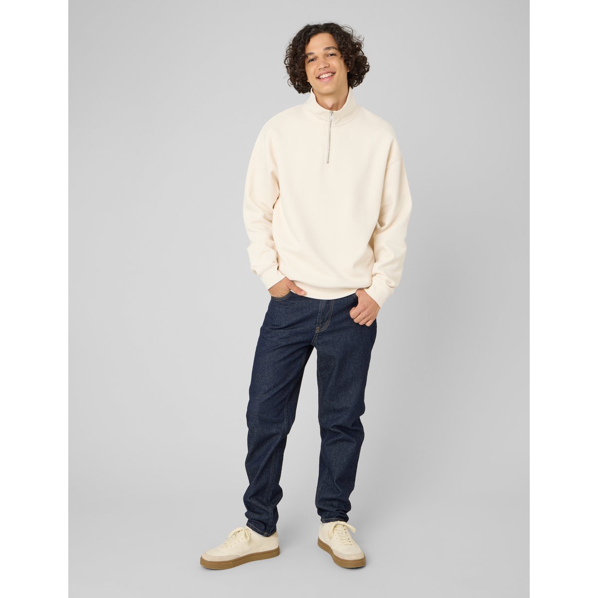 Sweat col montant naturel, BZB