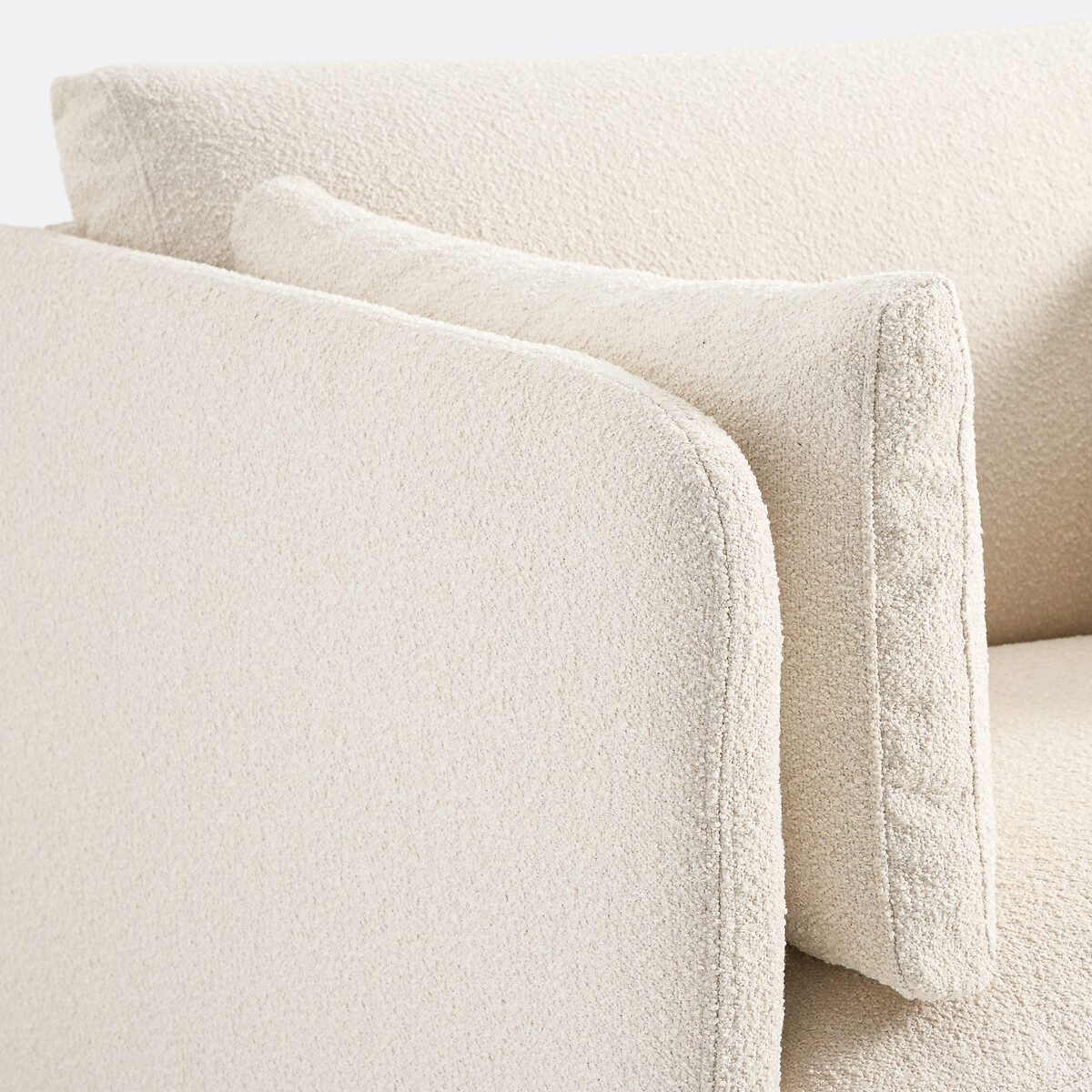 Fauteuil, en bouclette fine, VICTOR ecru, LA REDOUTE INTERIEURS