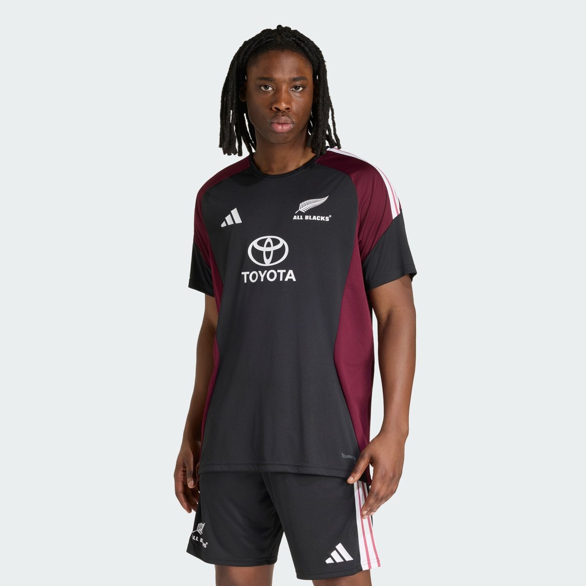T-Shirt All Blacks Performance T-Shirt All Blacks Performance all black / maroon, adidas Performance