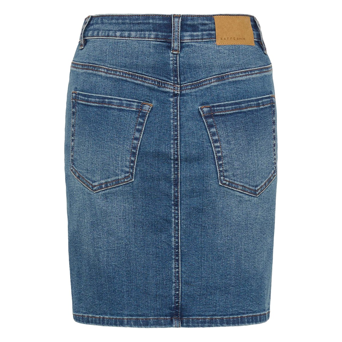 Jupe en jean bleu medium blue denim, KAFFE