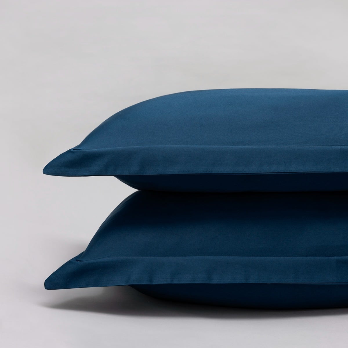 Parure satin de coton égyptien 240 fils - Taies carrées NEW YORK - bleu bleu, COTTON & CO