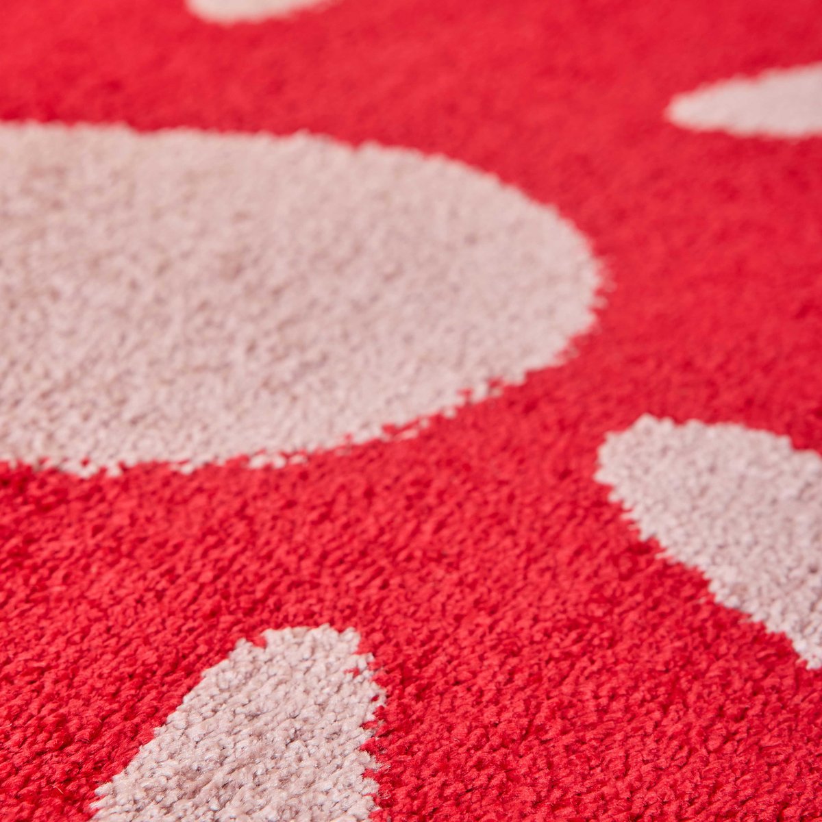 Tapis de salon style année 70 GROOVY rouge, NAZAR RUGS
