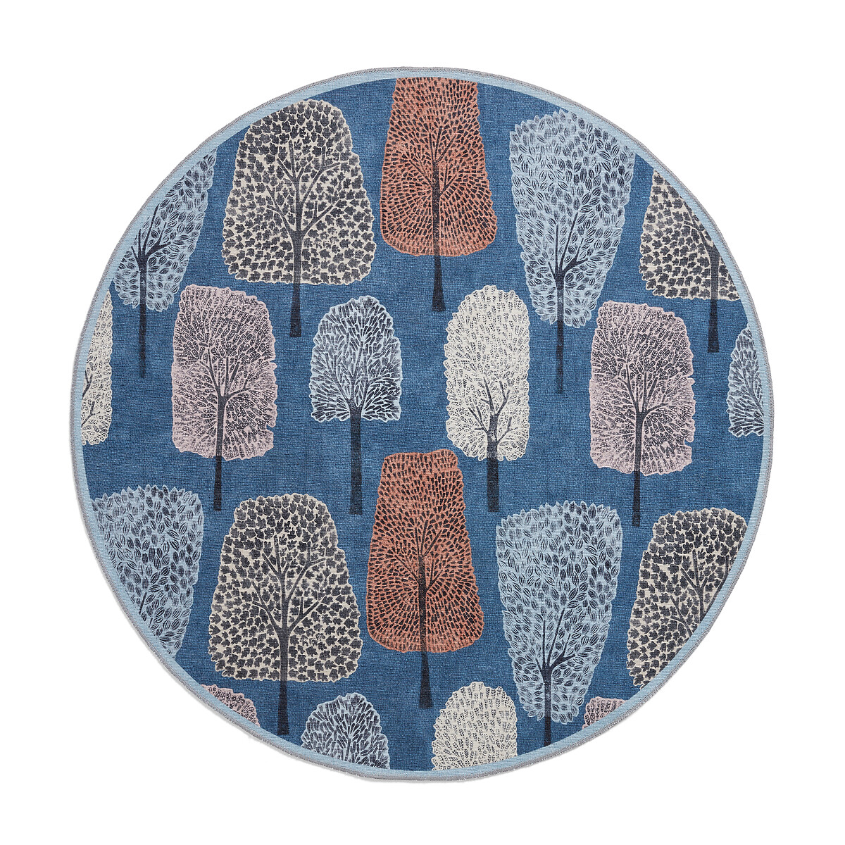 Cedar Washable Circular Rug midnight blue, SCION