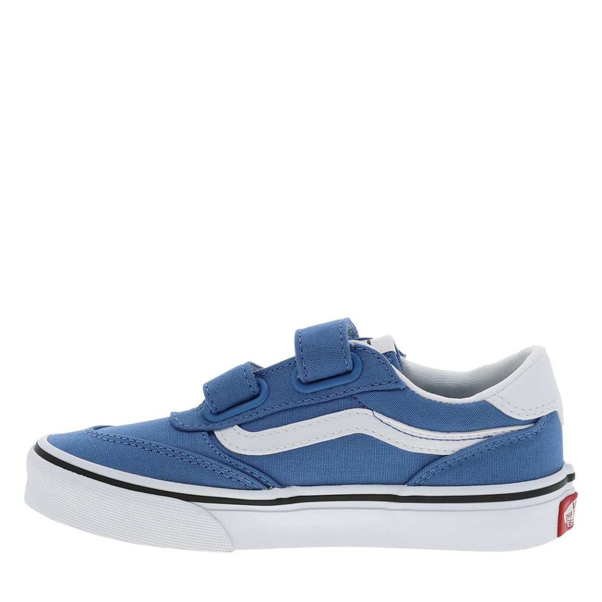 Baskets BROOKLYN LS V talon plat bleu, VANS