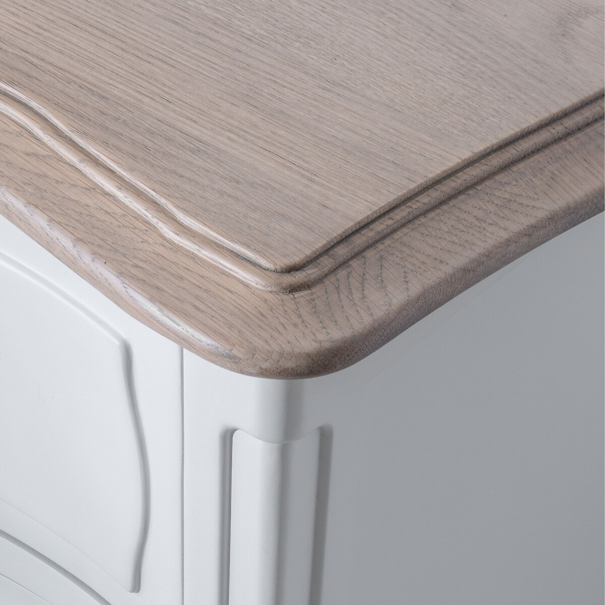 Amelie French-Style 5 Drawer Tallboy grey white , WILLIS & GAMBIER
