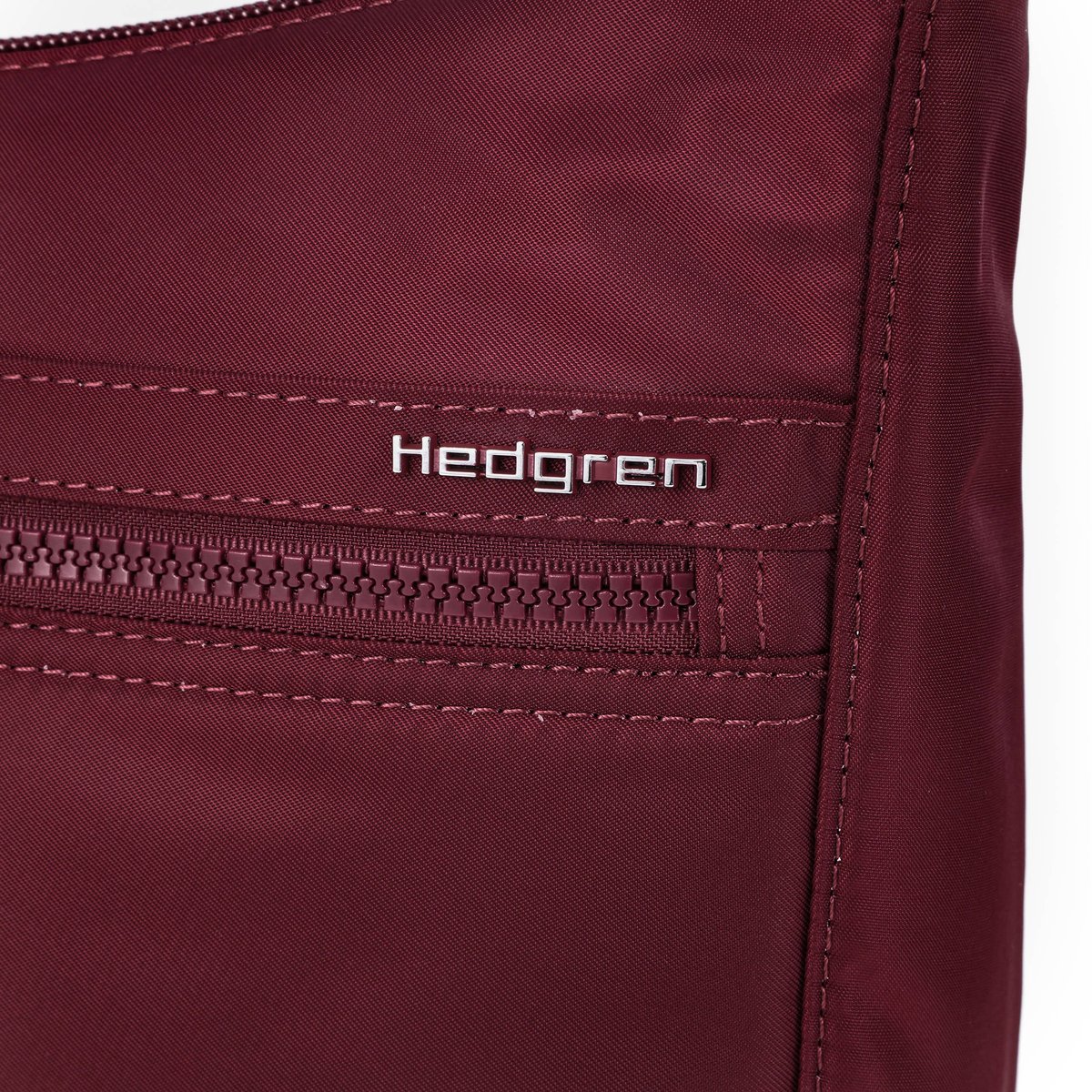 Sac bandoulière urbain avec protection RFID maroon banner, HEDGREN