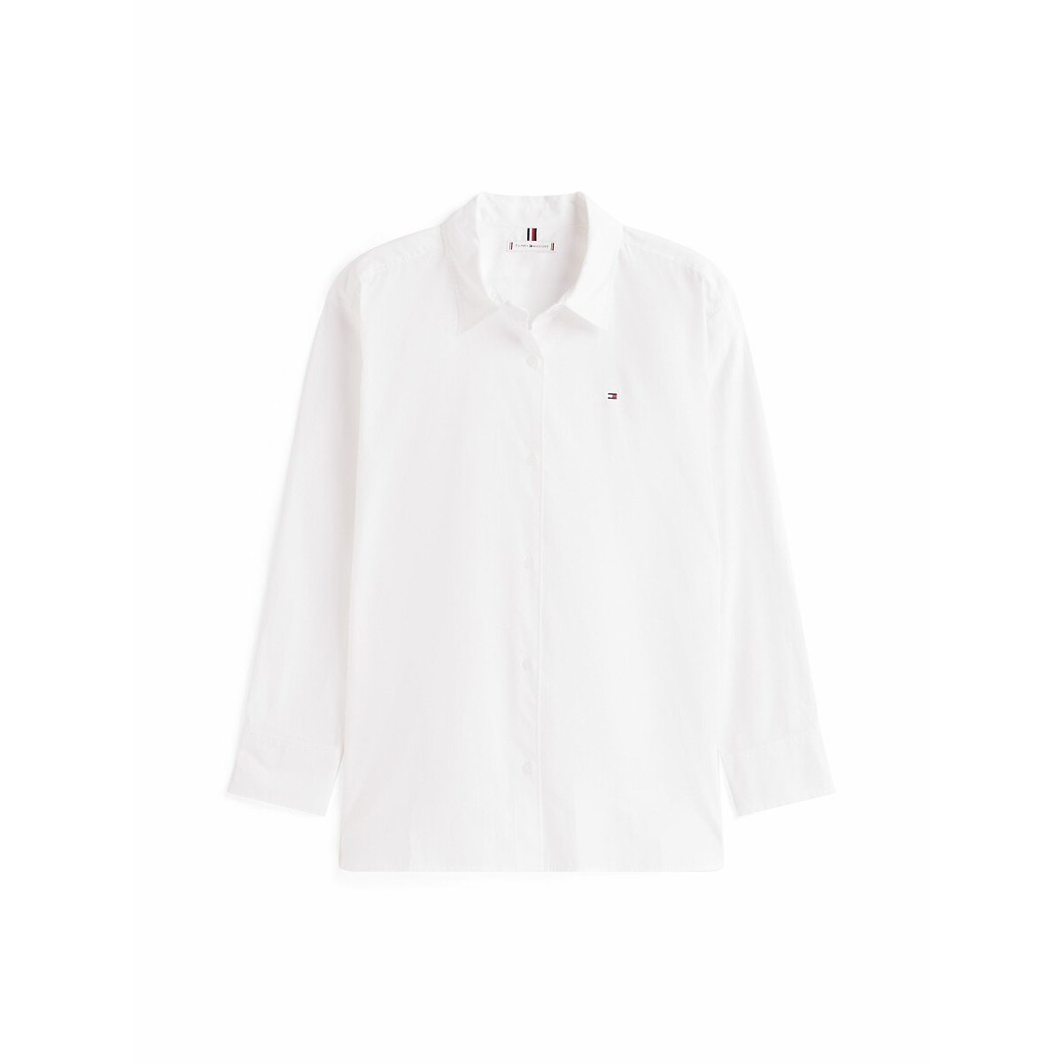 Chemise en popeline de coton blanc, TOMMY HILFIGER