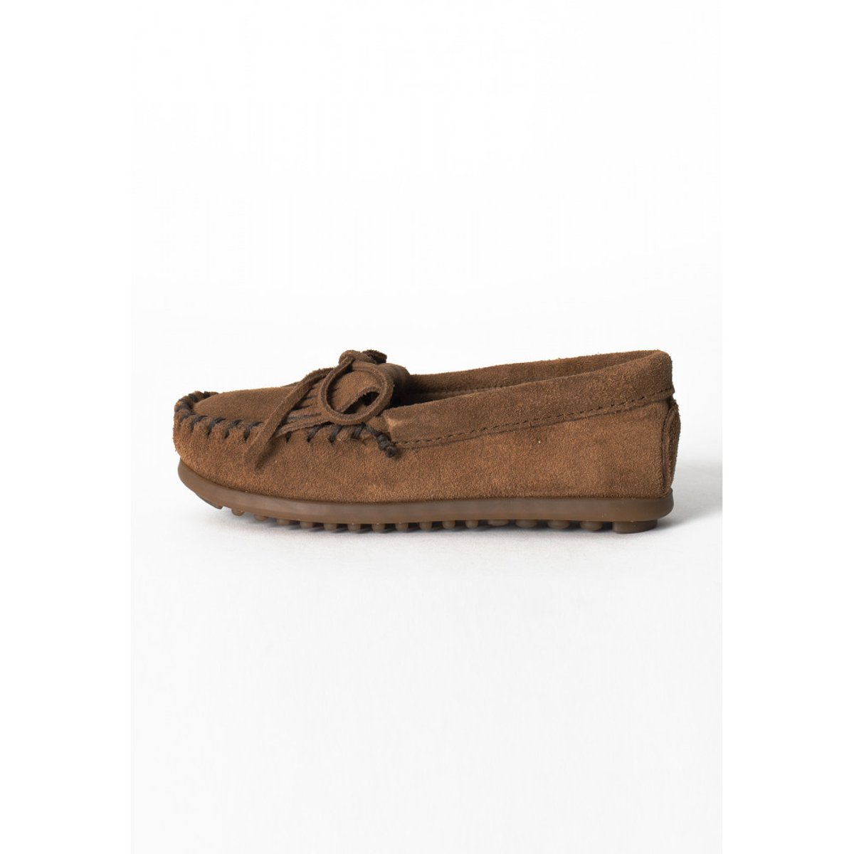 Mocassins à semelle rigide en cuir suede KILTY cognac, MINNETONKA