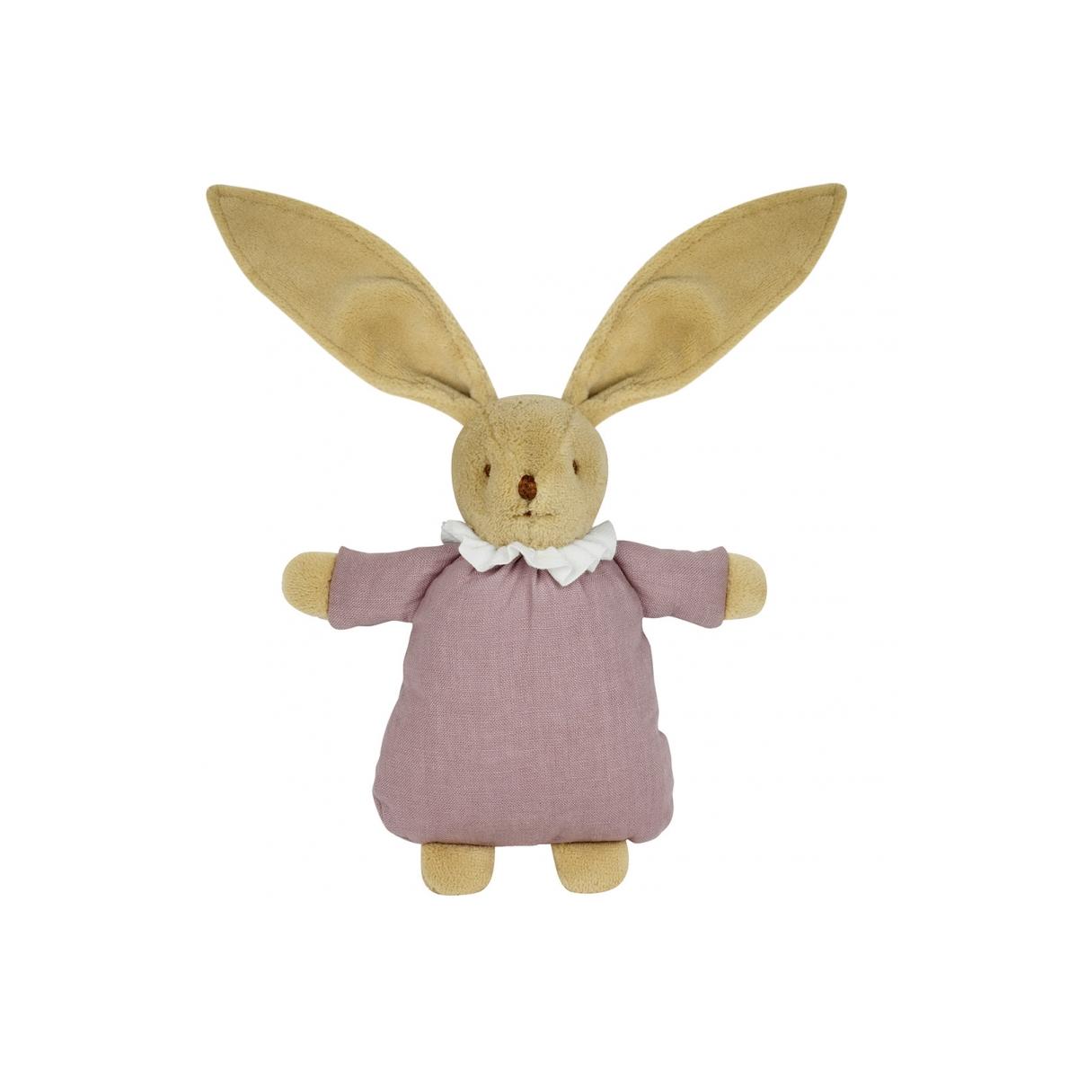 Peluche lapin vieux rose, TROUSSELIER