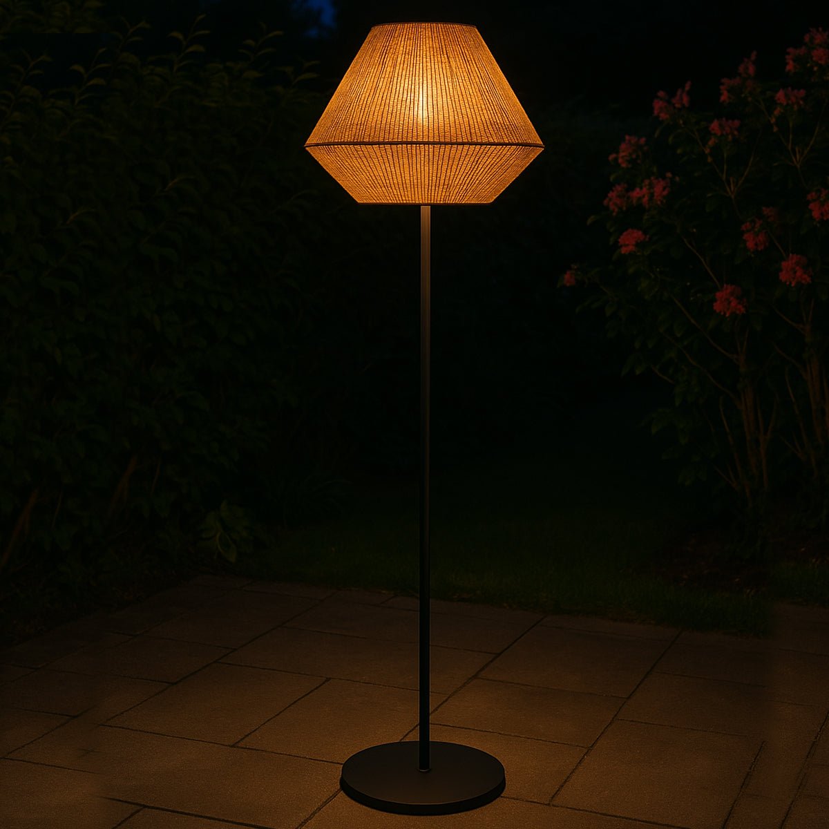 Lampadaire sans fil DARSON beige, LUMISKY
