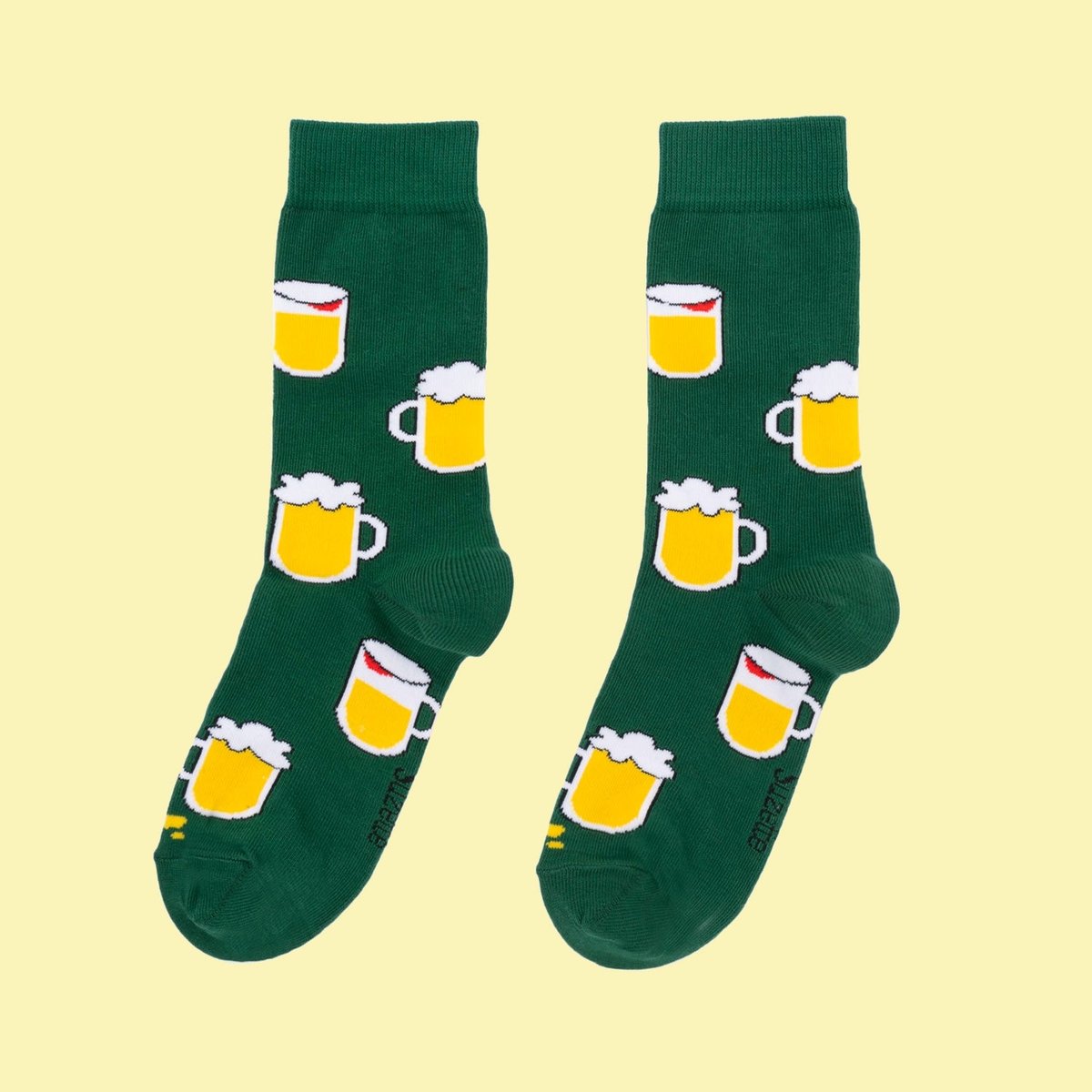 Chaussettes Bière vert bouteille, COUCOU SUZETTE