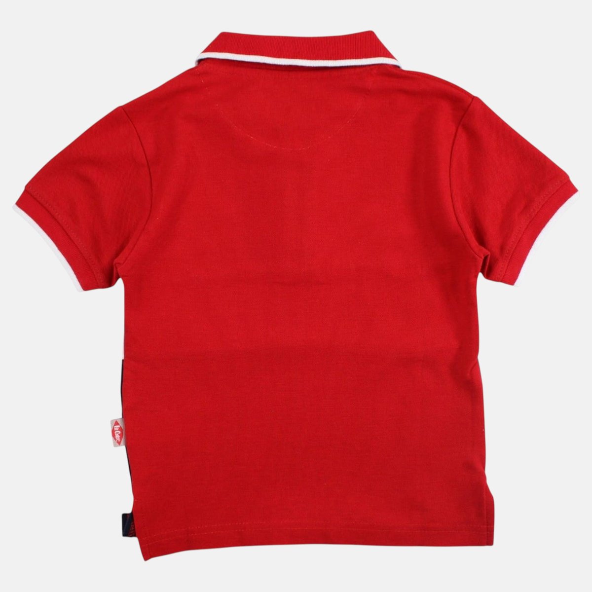 Polo manches courtes imprimé, col chemise RUGBY rouge, LEE COOPER