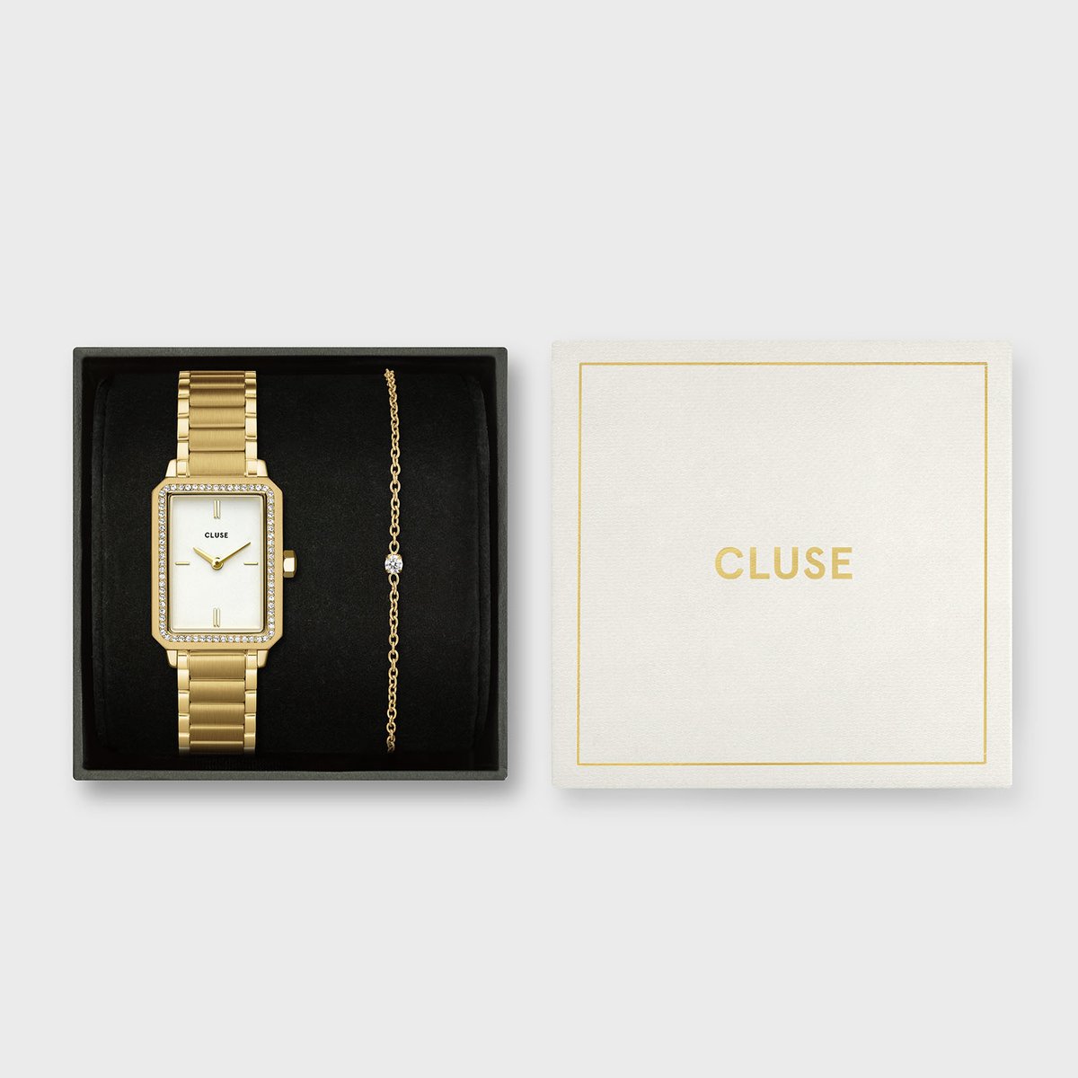 Montre Analogique  FLUETTE doré blanc doré, CLUSE