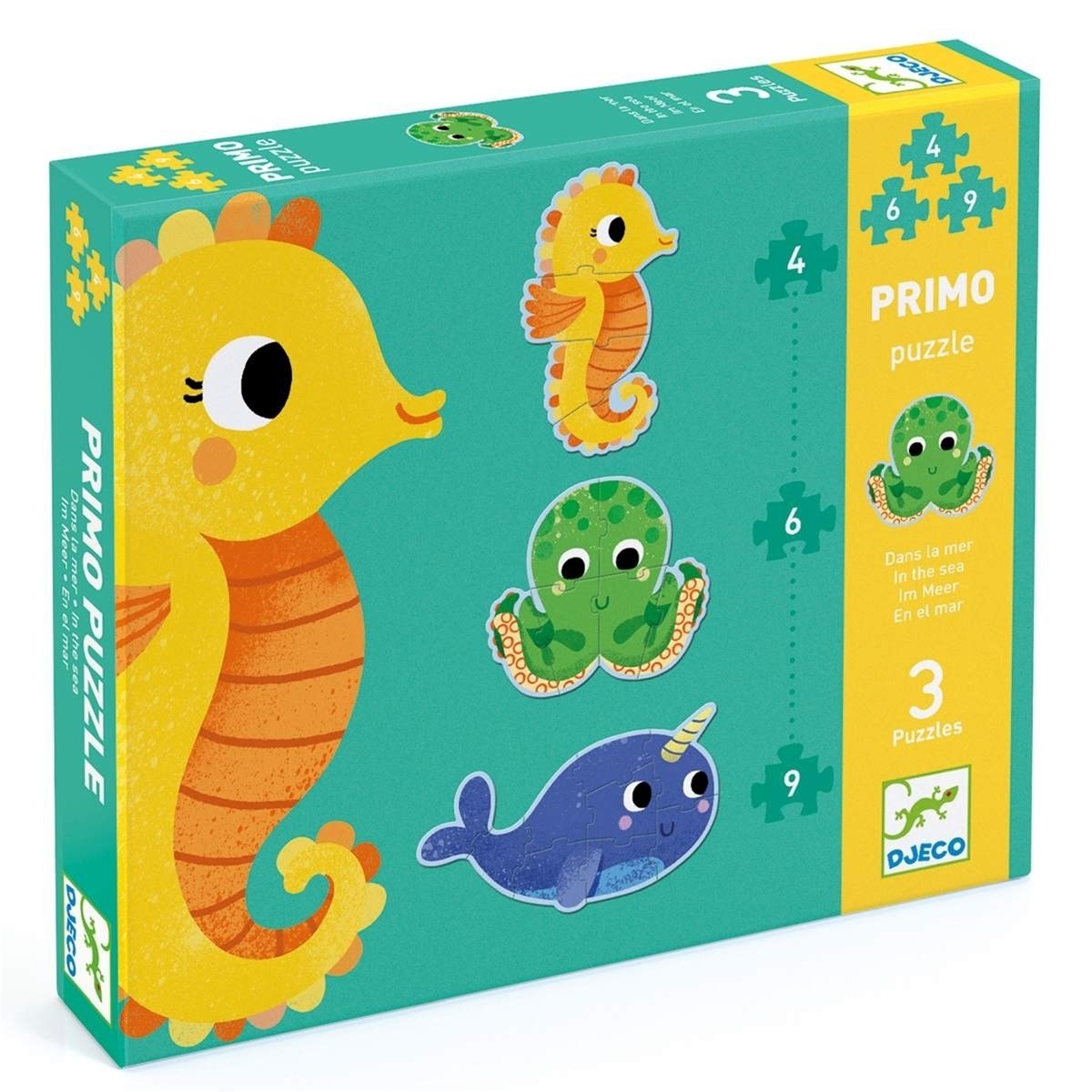 Primo puzzle dans la mer multicolore, DJECO