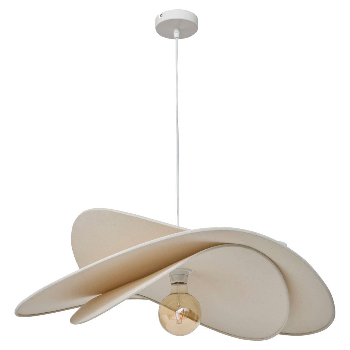 Suspension D69cm ALARA beige lin, ATMOSPHERA