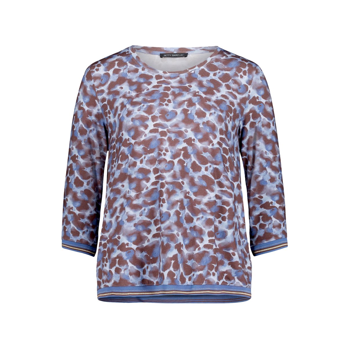 Haut casual à élastique bleu/marron, BETTY BARCLAY