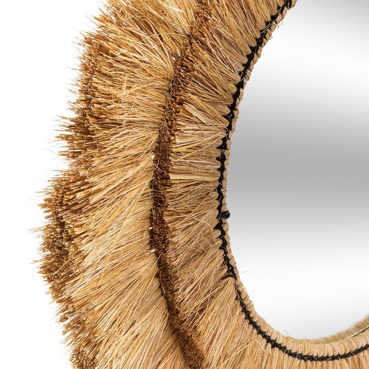 Miroir raphia Safari D57 beige, ATMOSPHERA