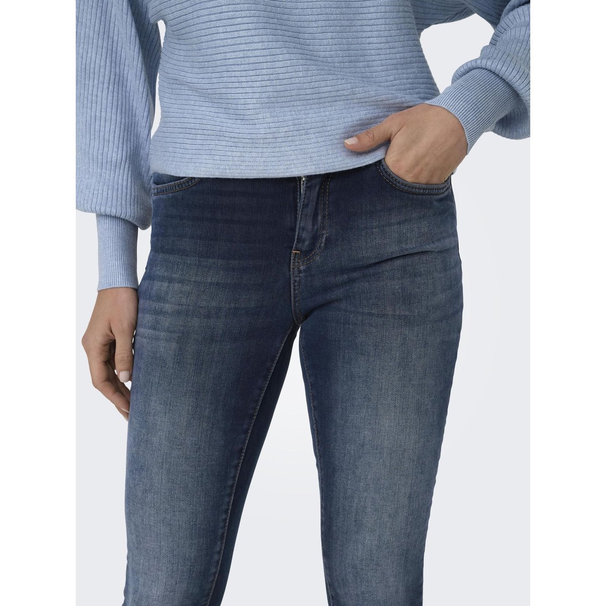 Jean Skinny blue black denim, ONLY
