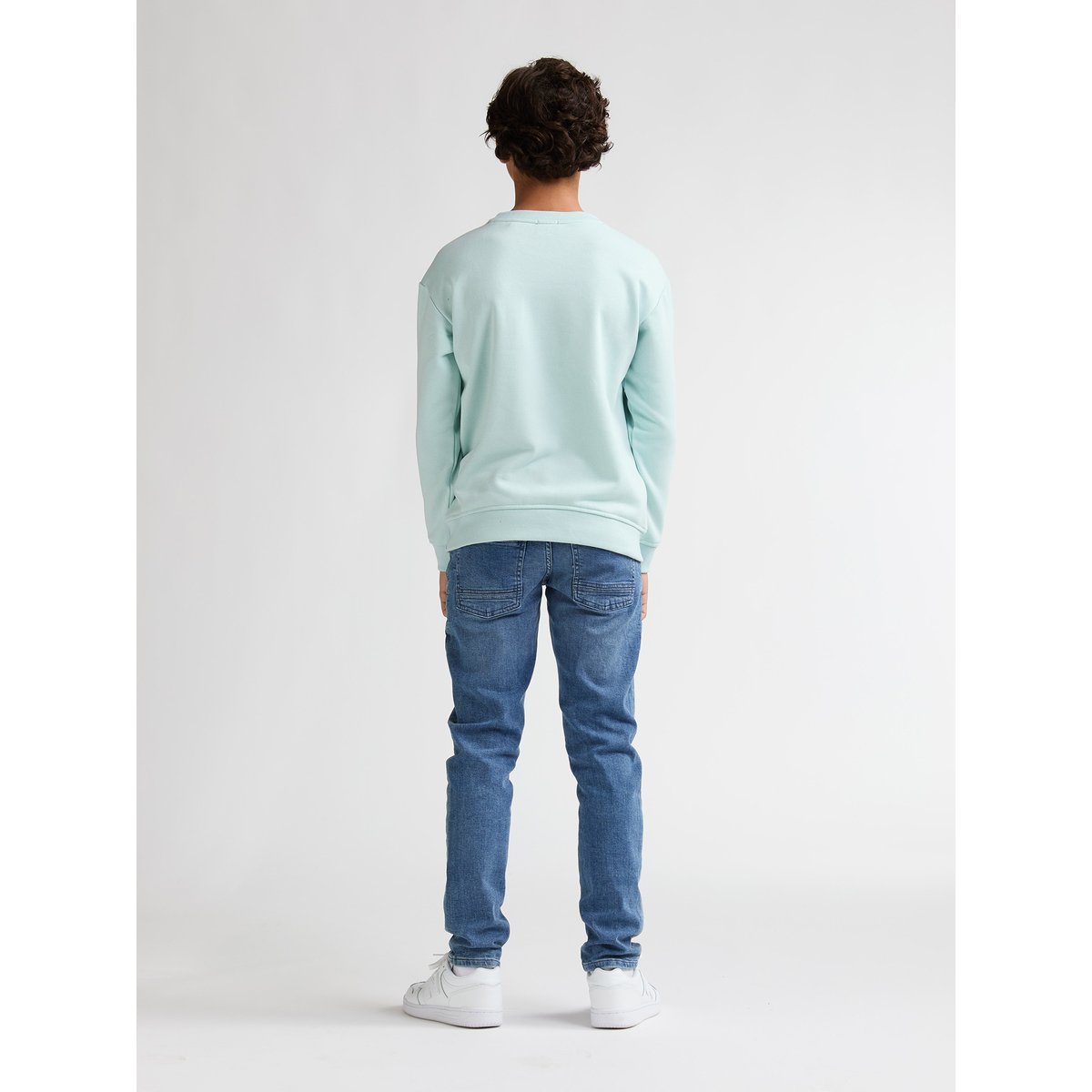 Sweat  col rond Coyote vert cool mint, PETROL INDUSTRIES