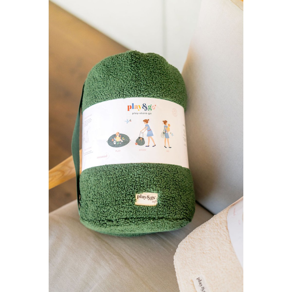play&go - tapis d´éveil & sac - evergreen teddy green, PLAY ET GO